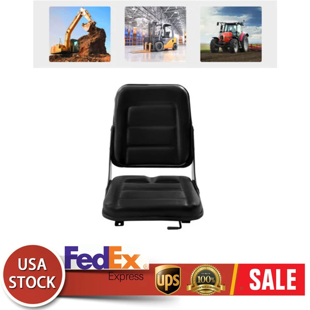 Universal Forklift Seat with Sliding Track Lawn Mower & Tractor Seat Replacement