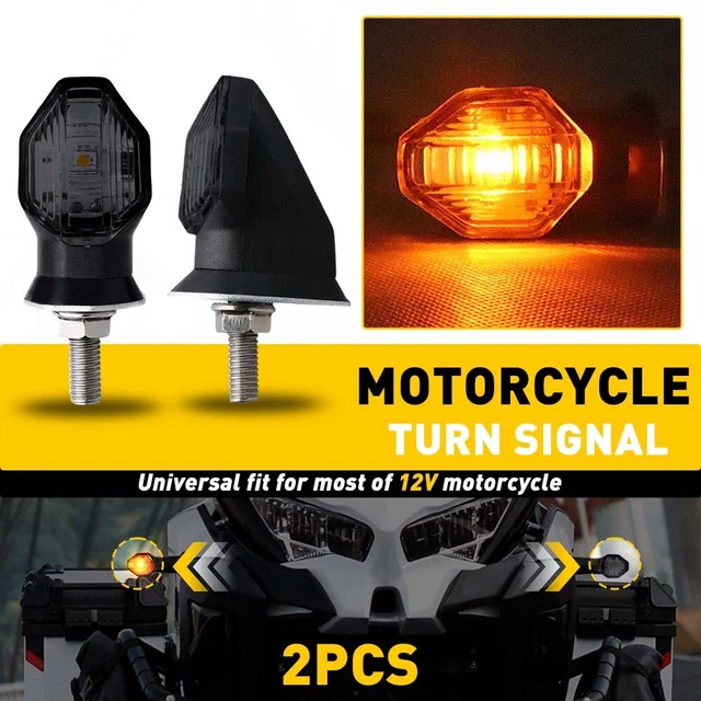 Motorcycle LED Turn Signal Light Amber For Kawasaki KDX200 KDX220R KDX50 KLR650