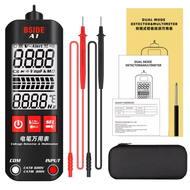 Vollautomatisches Digital Multimeter Messgerät Strommesser Voltmeter Amperemeter