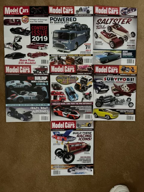 7 Issues Model Cars Magazine Issues #206 Through #212