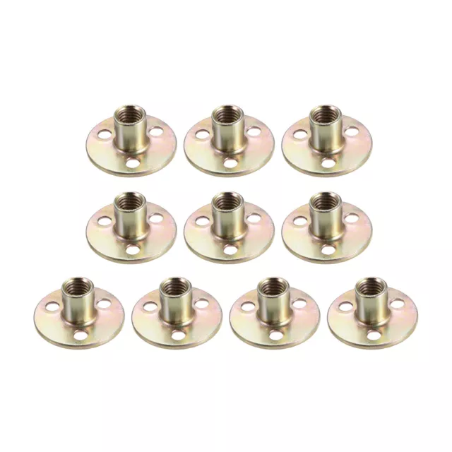 10pc M10x37x 2,5mm Trou en T Base rond acier carbone écrou en T vis