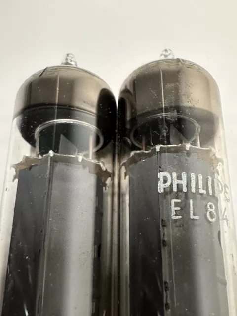 Philips Mullard EL84 6BQ5 code KM2 B6I4 Used in Original Box Matched Pair 3