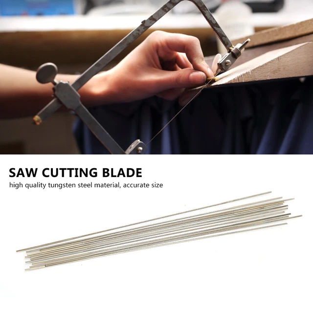 (1)12x Tungsten Steel Jewelry Saw Cutting Blades Double Sword Saw Cutting HG5