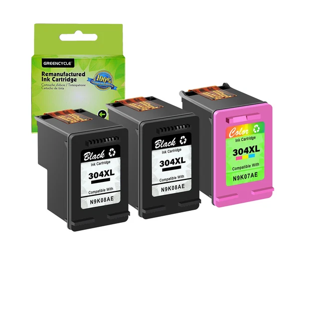 Set 3x Druckerpatrone für HP 304XL DeskJet 2620 2622 2630 3720 3730 3750 3762