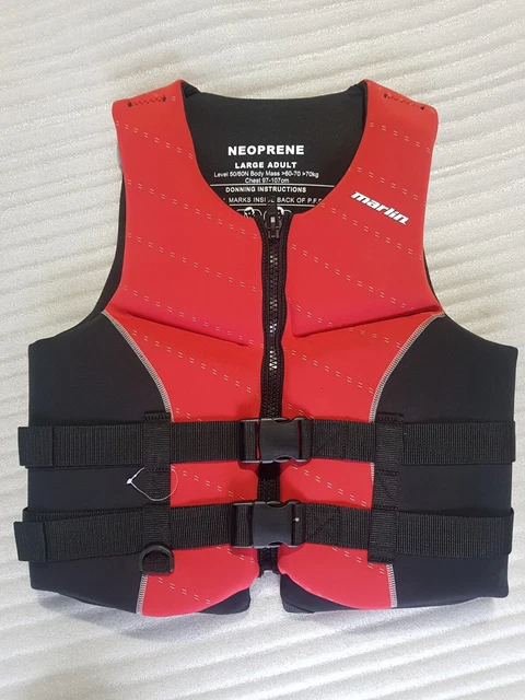 life jacket neoprene Marlin X Large wakeboard water ski  jet ski Tube
