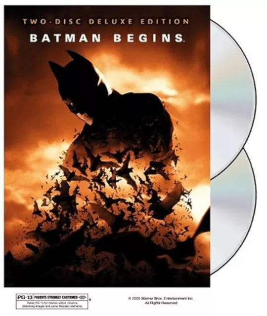 Batman Begins Two-Disc Deluxe Edition On DVD With Christian Bale 2 Very Good E25