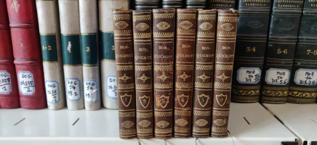 Cervantes, Don Quichotte (complet) - 6 volumes in-12 (1802)