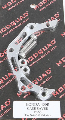 Modquad Billet Aluminum Case Saver Polished HONDA TRX 450R 2004 Silver CS2-3