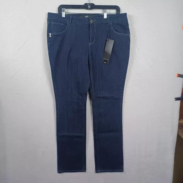 Mossimo Supply Co. Womens Size 12 Jeans Dark Wash Vintage Straight Leg NWT