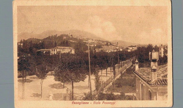Treviso Conegliano Viale Passeggi F. piccolo  spedita franc. asp.