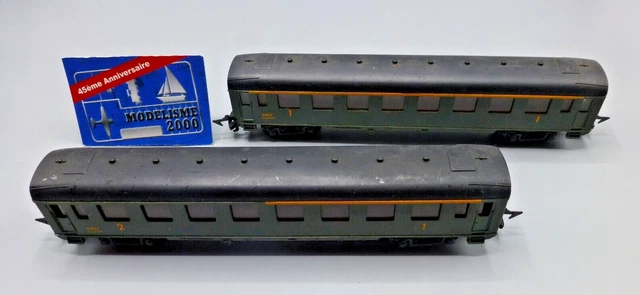 JOUEF 1/87 HO 5649 VOITURE VOYAGEUR A IMPERIALE 2e CLASSE, WAGON COMPARTIMENT PORTE ETAT - Collection