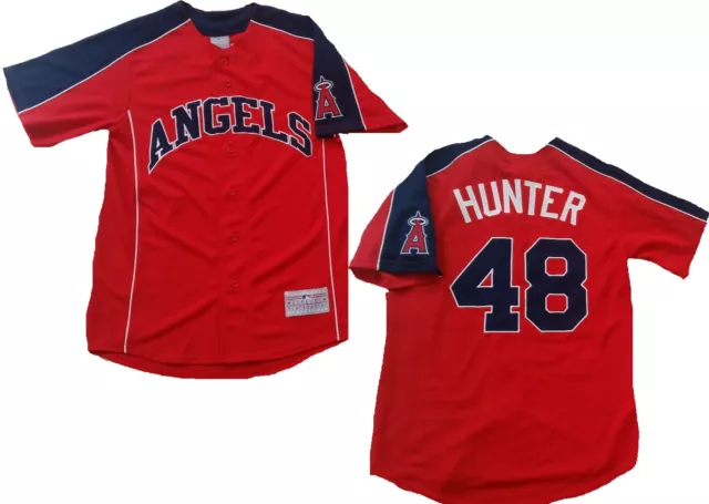 MLB Baseball Trikot Jersey Los Angeles L.A.  Anaheim Angels Torii Hunter 48 rot