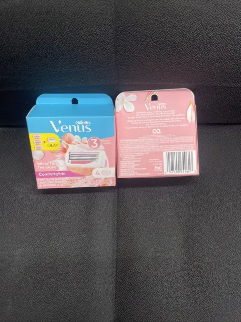 NEWGillette Venus Comfort Glide 8 Count Cartridges - (6 White Tea +2 Olay Total)