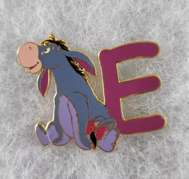 Disney Eeyore (Winnie The Pooh) ~Letter E~Alphabet Htf Pin~Free Shipping!