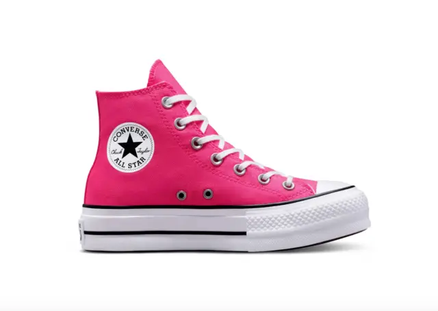 NEW Women's Converse Chuck All Star Hi Shoes Lift Platform A05663F Astral Pink