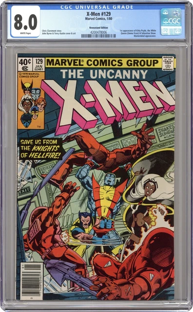 Uncanny X-Men #129 CGC 8.0 Newsstand 1980 4200478006 1st app. Kitty Pryde