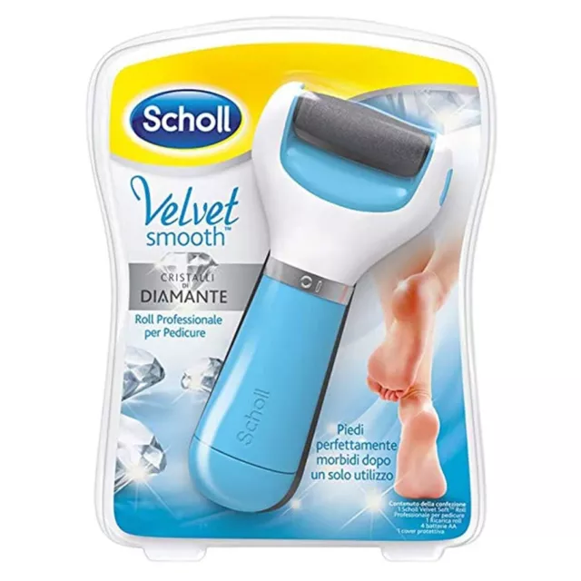 Râpe Électrique Scholl Pieds Velvet Smooth Pédicure Rose Bleue  Soins Efficaces