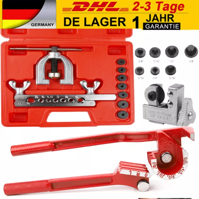 Bremsleitung Bördelgerät, Bremsleitung Biegewerkzeug  Bremsleitungsbördelgerät Werkzeug Auto 11-Teilig Flaring Tool Profi  Bördelgerät Set Bördel