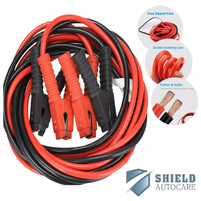 Jump Leads Starter Battery Booster Cables 800amp 6m - 20ft Long Heavy Duty