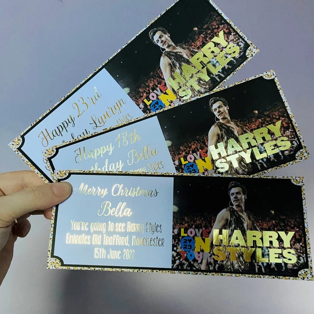 Harry Styles Love on Tour 2023 biglietto novità regalo NATALE figlia migliore