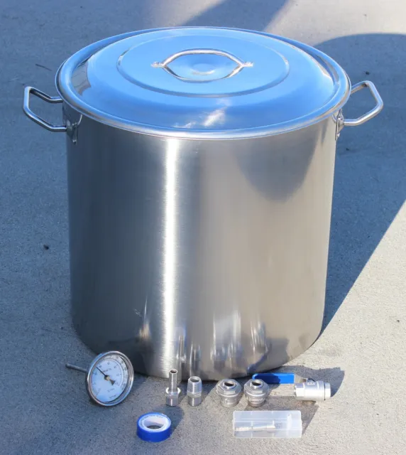 CONCORD Home Brew Kettle DIY Kit w/ Accessories Stainless Steel Beer Stock Pot
