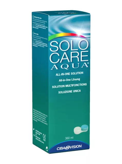 Solution Unique Soin Aqua 360 ML + Porteurs de Lentilles