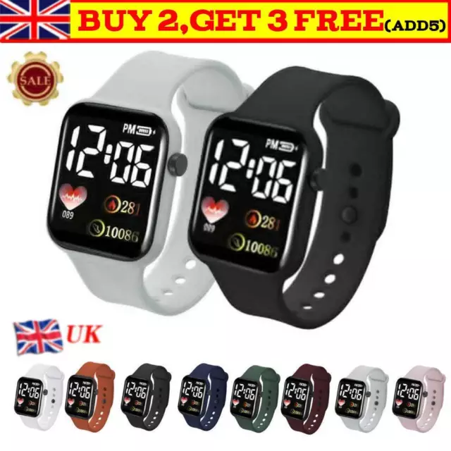 Digital Watch Waterproof Kids Watch For Children Boys Girls LED Wrist Watch Hot