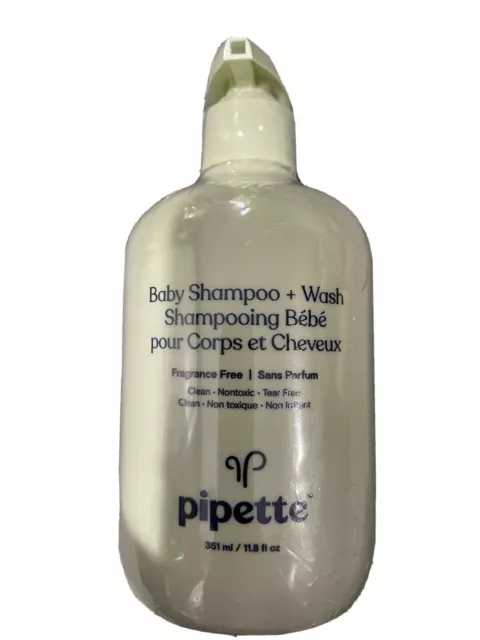 Piqette Baby Shampoo & Wash Fragrance Free 11.8 Oz / 351 ml