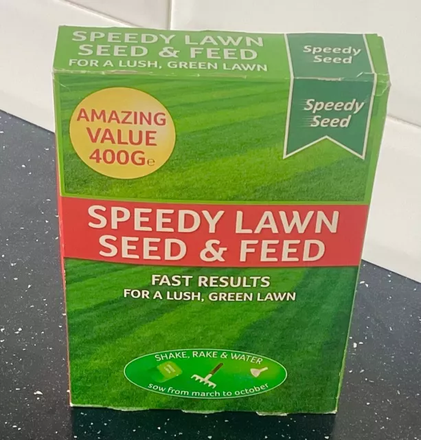 Grass Seed & Feed.Speedy Seed Lush Lawn.400g [[[]]] (LAST ONE)