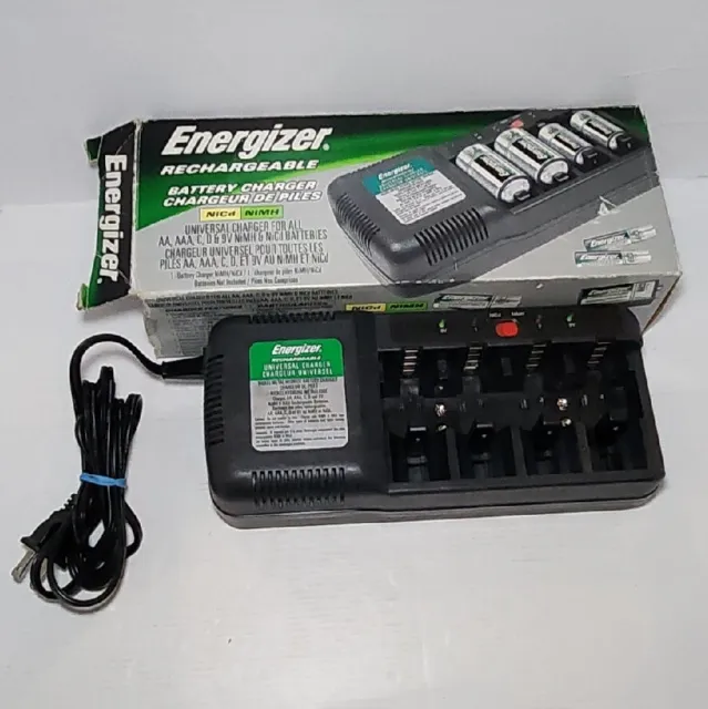 Energizer Universal Nimh Nicd Battery Charger Model Chm4fc For Aa Aaa C