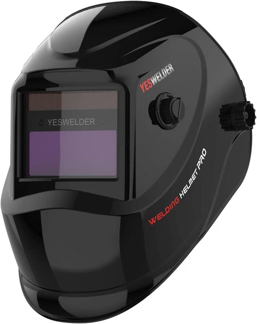 Casco per Saldatura True Color, Maschera per Saldatura Ad Oscuramento Automatico