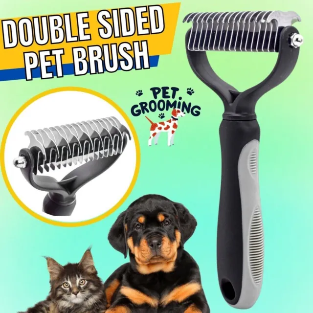Deshedding Brush For Pet Dog Cat Rake Comb Fur Remover Dog Hair Removal Tool