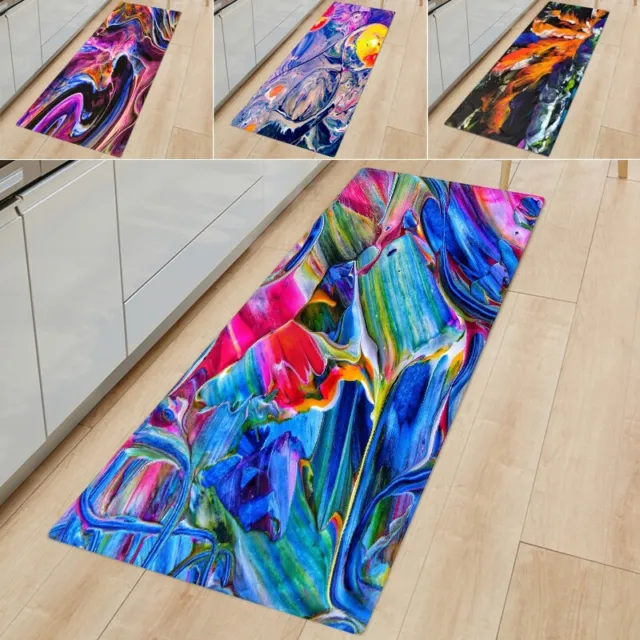 Nonslip Kitchen Floor Door Mat Colorful Home Bedroom Rug Carpet Hallway Bath Mat
