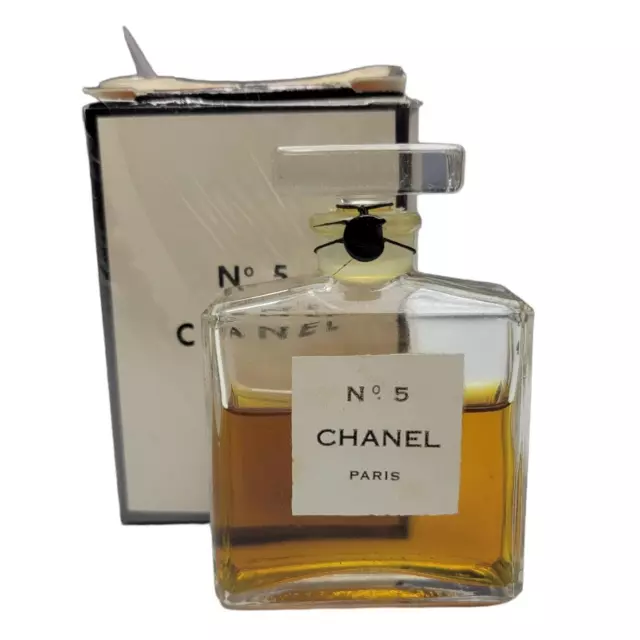 SEALED Vintage 1950's Dot Chanel No 5 Parfum Pure Perfume 1 oz Size 7 w/ Box