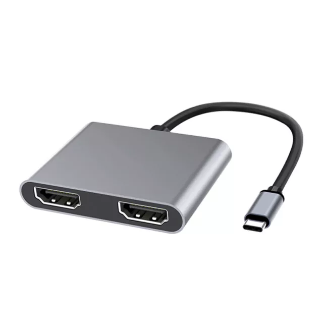 USB-C to Dual 4K 60HZ HDMI MST Adapter Type C to HDMI Multi Monitor Converter