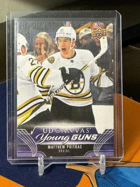 2023-24 Upper Deck Series 2 Ud Canvas Young Guns #C236 Bruins Matthew Poitras