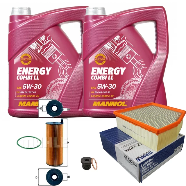 Kit Révision MAHLE + MANNOL 6L 5W-30 Pour Alfa Romeo 159 2.0 JTDM – Neuf