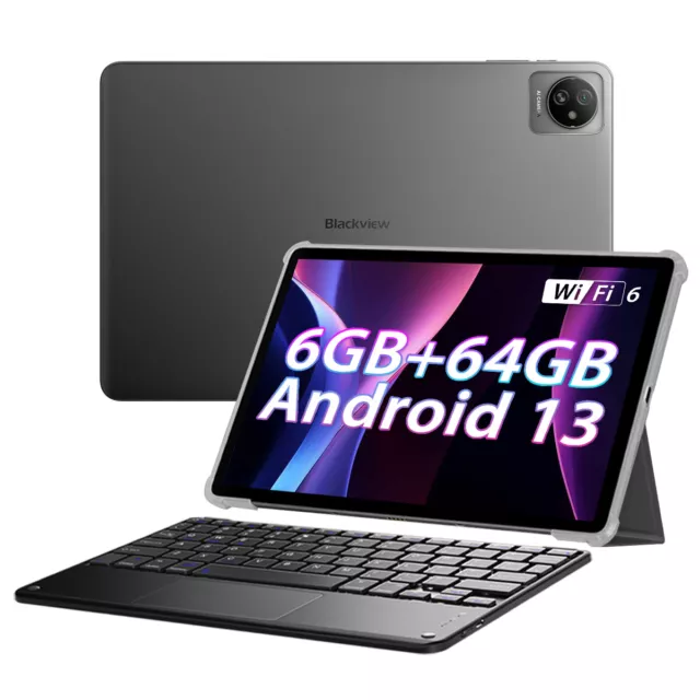 Blackview Tab 30 WiFi 2024 Neueste Tablet 10 Zoll Android13 mit Schutzhülle 64GB