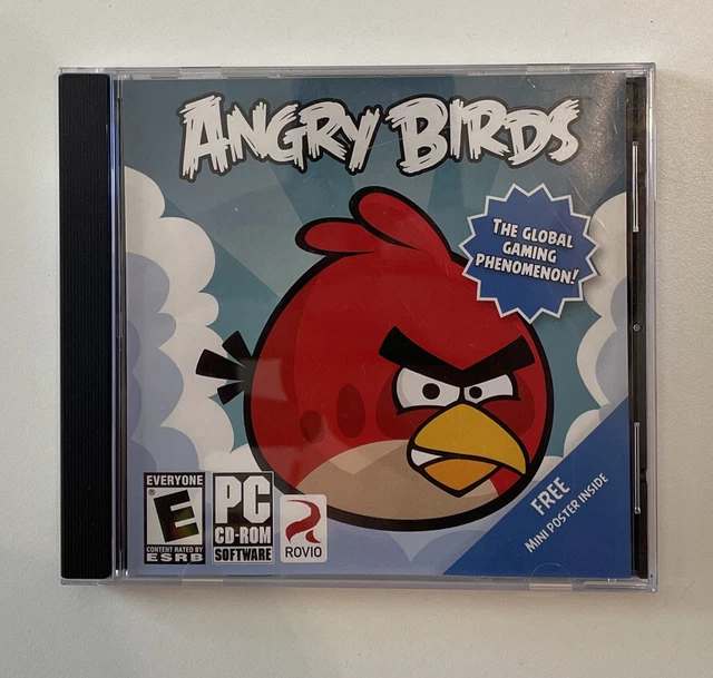 Angry Birds Game (PC CD-ROM 2012) No Poster Excellent Condition Tested Working