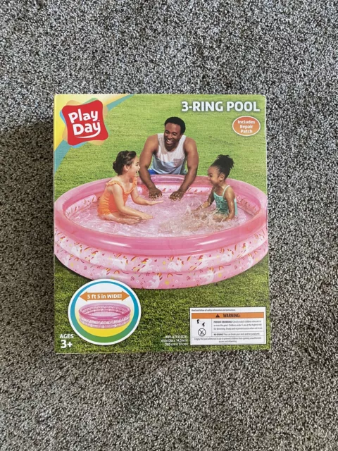 Kids Inflatable Swimming Pool Pink New