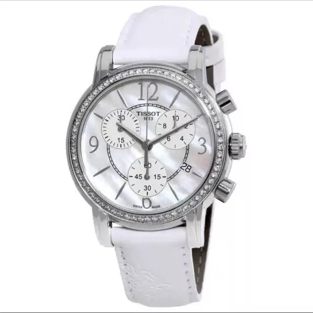 Orologio Donna Tissot Dresssport Diamante Quadrante Mocio T0502176711700 Prezzo al dettaglio al dettaglio $2,050