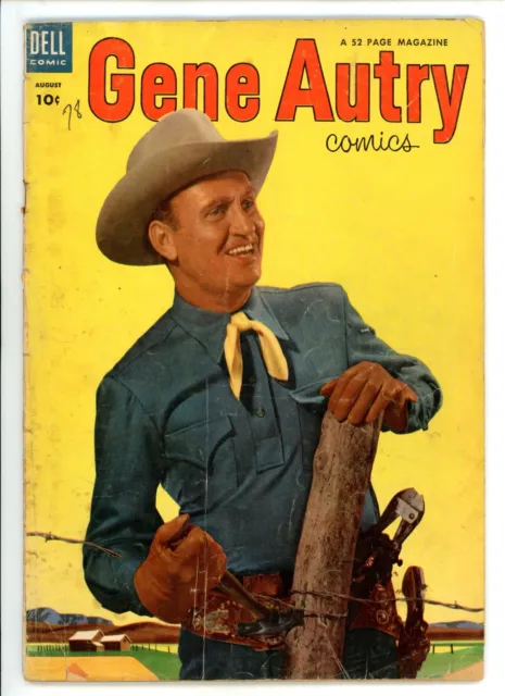 Gene Autry Comics 78 VG- (3.5) Manufactured w/o Bottom Staple Dell (1953)