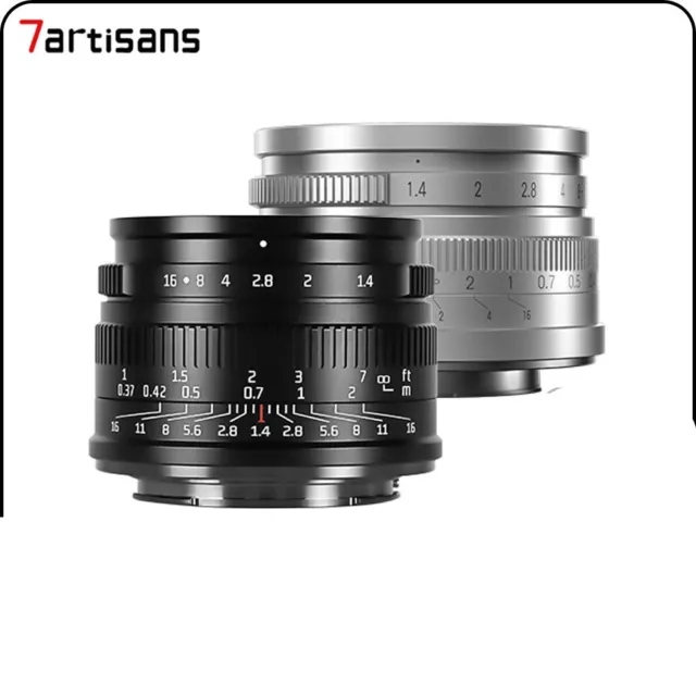 7artisans 35mm F1.4 APS-C Prime Lens For Sony E NEX-6 ZV-E10 FUJI FX Canon EOS-M