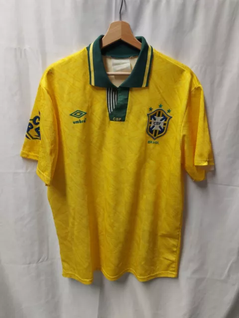 Maglia Calcio Brasile Home 1992 Shirt Trikot Maillot Camiseta Jersey Brazil