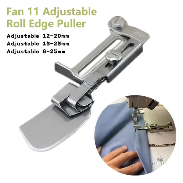A11 ADJUSTABLE SEWING Machine Hemming Roller Crimping Folder Binder ...