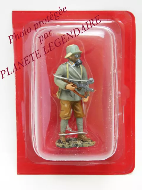 Figurine Hachette Soldats Fantassin Allemand 1918 Troupe d'assaut Masque à gaz