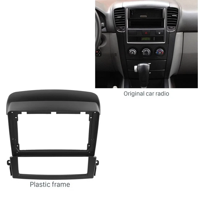 9 Cubierta de coche para Sorento 2004-2008 2 Din estéreo cubierta grifería L7A6