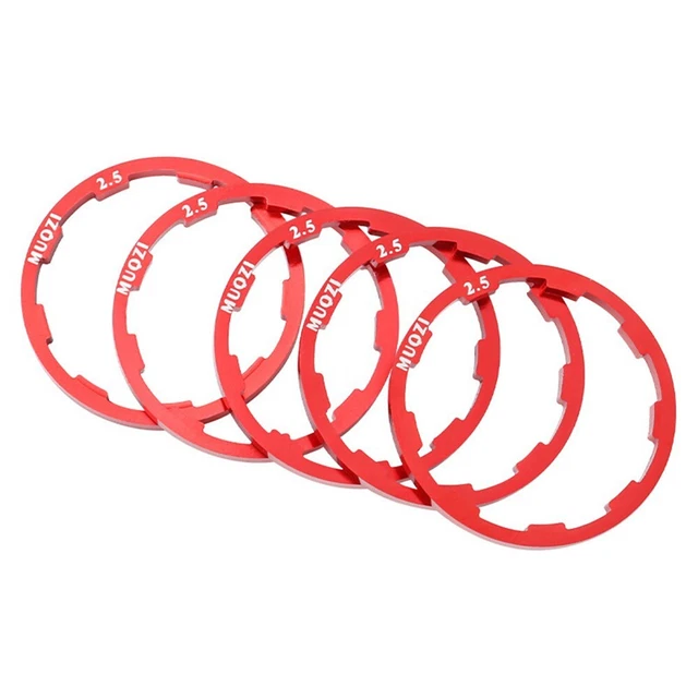 BLACK/RED BIKE CASSETTE Gasket for Freewheel Spacers Long Lasting Hub