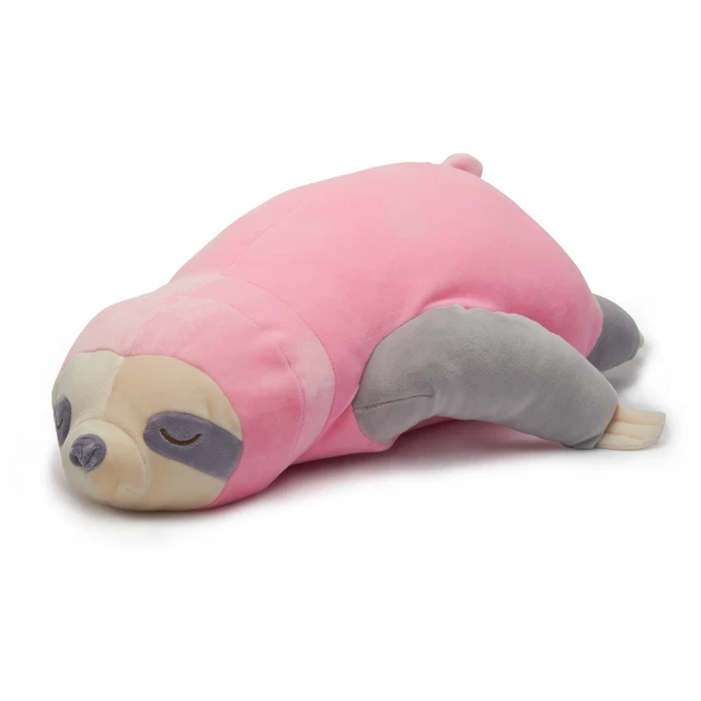 Faultier Kissen Nuffeldöns Kuscheltier Kuschelkissen Nackenkissen Rosa 55-105 cm
