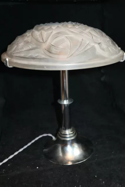 Art Deco Lampe de Table signée Degue